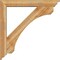 Ekena Millwork Legacy Traditional Rough Sawn Bracket w/ Offset Brace, Western Red Cedar, 6"W x 38"D x 38"H BKT0604X38X38LEC01RWR - alternate 3